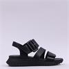 Rieker 3 Strap Buckle Sandal - Black